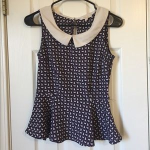 Vintage peplum top